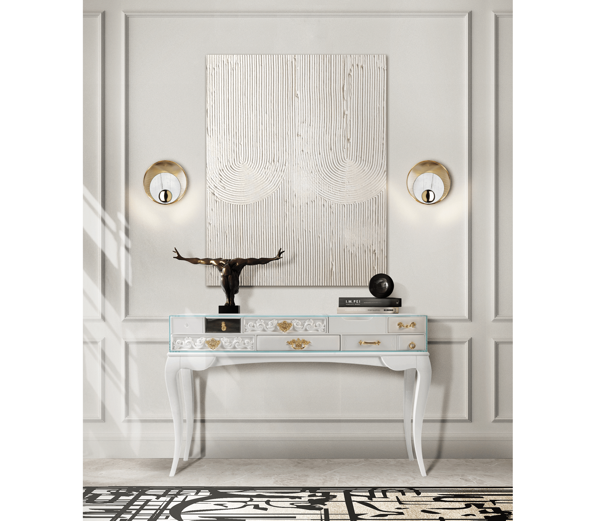 0-021 Белая настенная лампа Metamorphosis Boca Do Lobo  - Вид №5