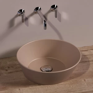 WA01MOKAMATT Накладная раковина на столешницу  круглая Simas