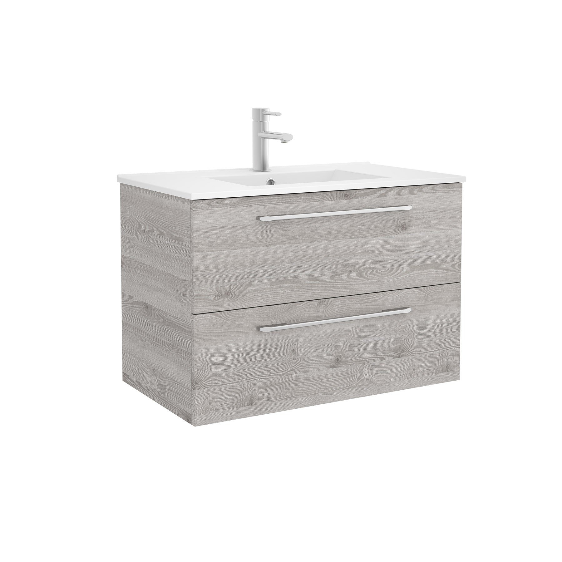 26579 SALGAR Мебель для умывальника FUSSION CHROME 800 2 ящика BAY PINE 797 x 540 x 450 мм - Вид №1