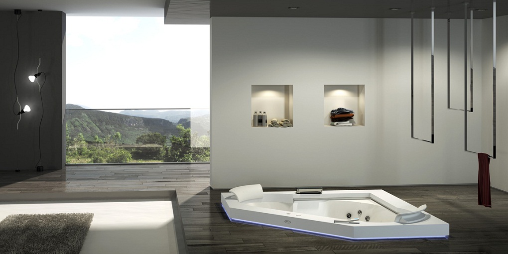 Ванна встроенная с гидромассажем Aura Corner 160 9443-740 Jacuzzi 9443740 - Вид №2