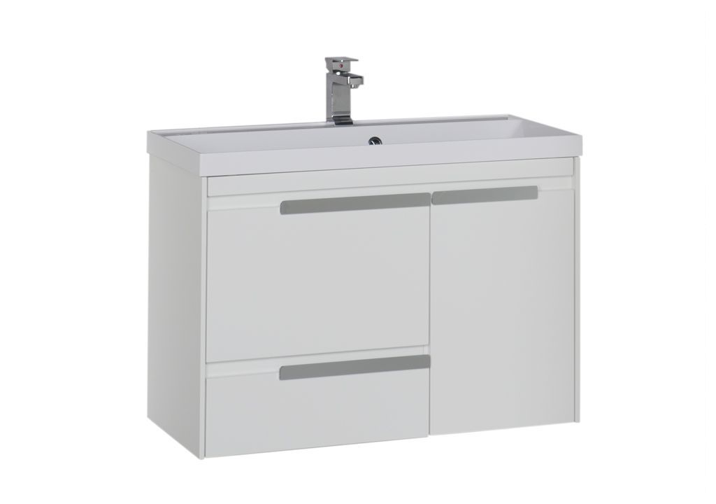Тумба с раковиной Aquanet Тиволи 90 белый 0018005600179396 - Вид №1