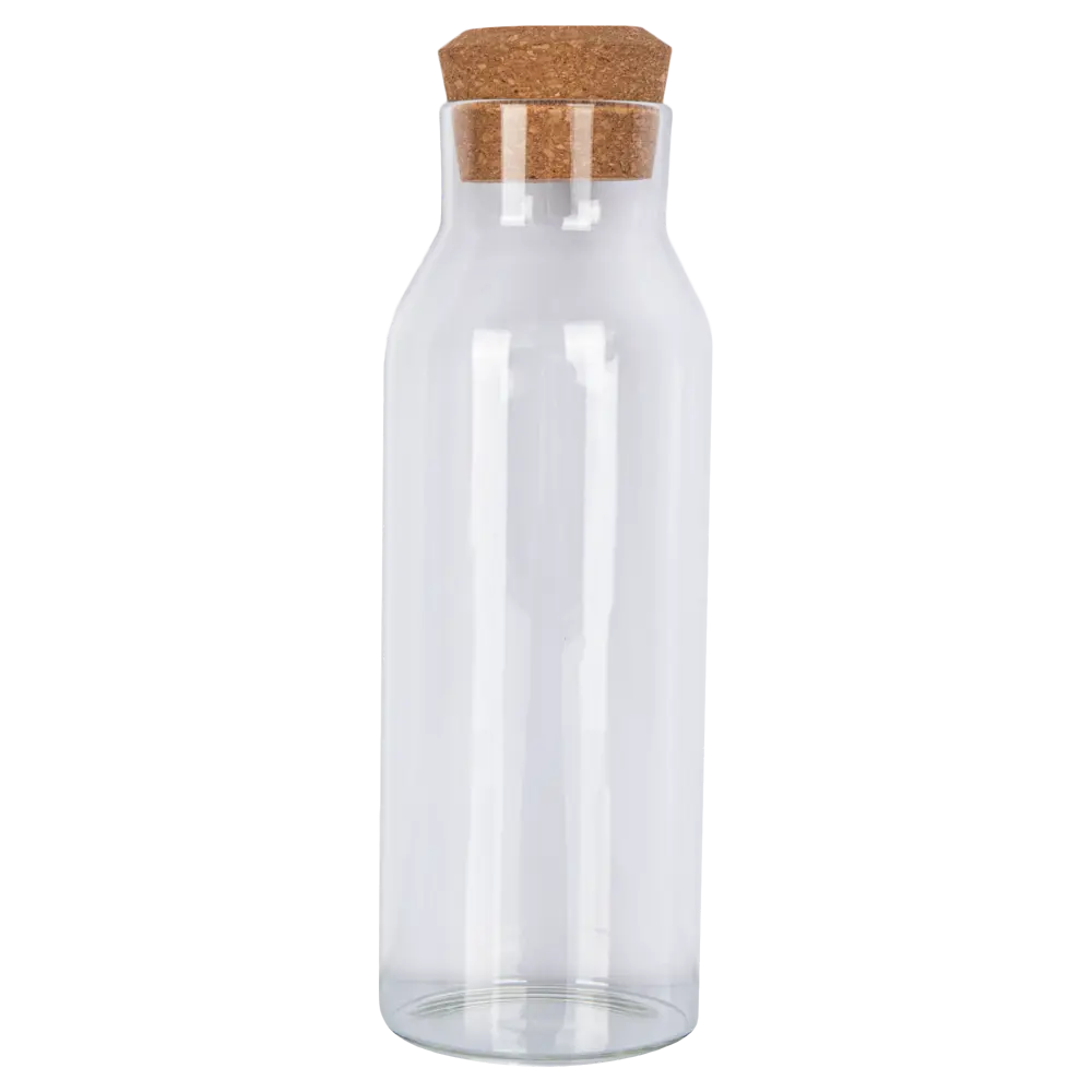 Бутылка с пробкой Delinia 1 л стекло прозрачный STLM-2175393