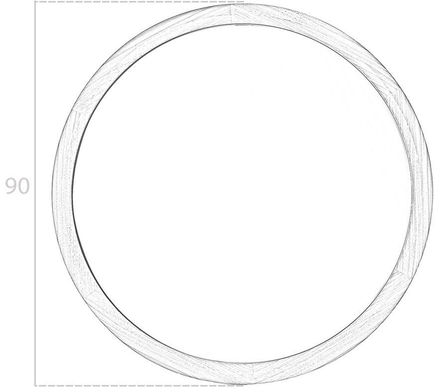 Angel Cerdá Круглое зеркало с настенной рамой Nature life 3084 296-g2 Angel Cerda - Вид №5