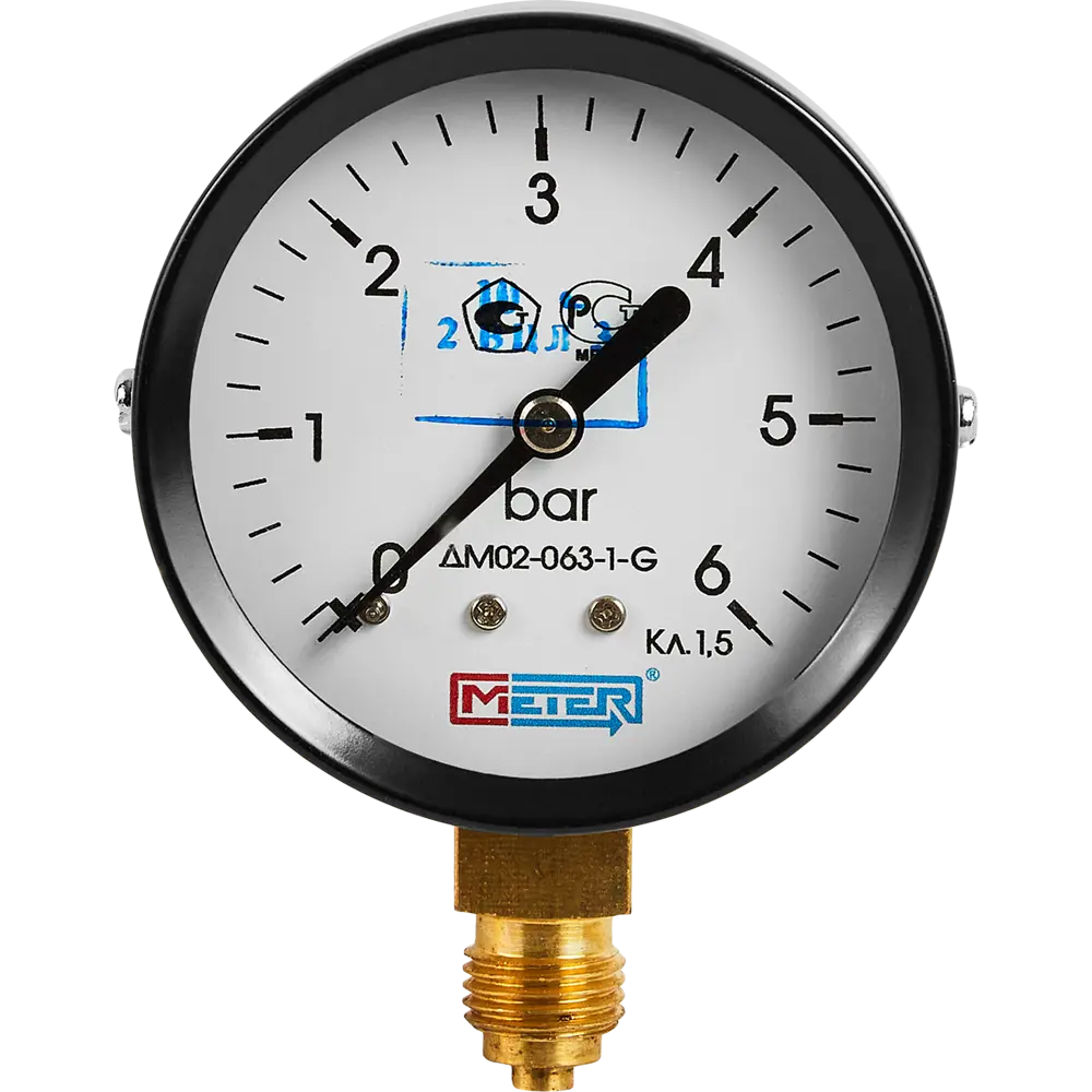 Манометр радиальный Метер 63 мм 6 бар 1/4" STLM-2049699