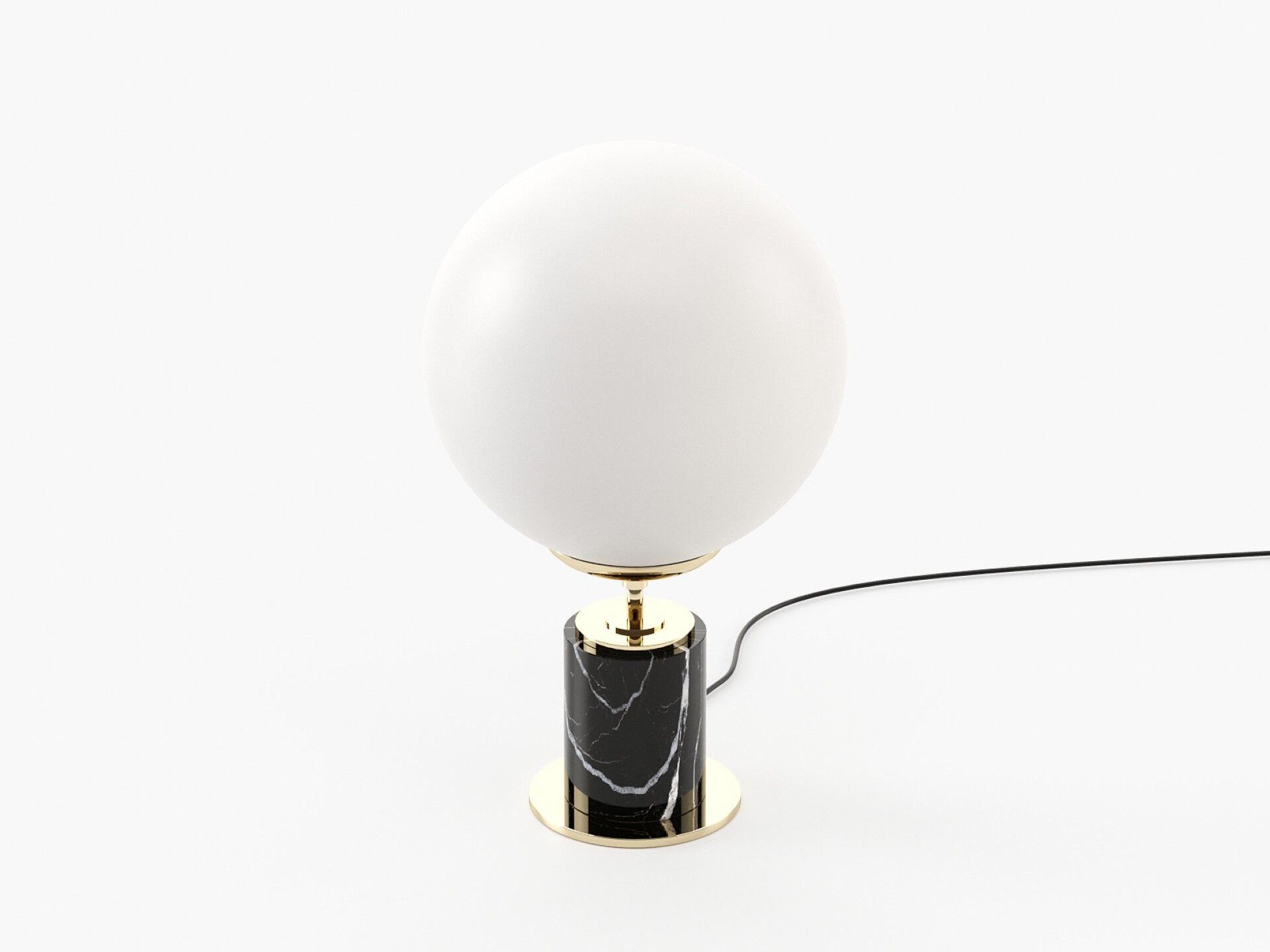 Настольная лампа из черного мрамора Marquina Laskasas ARCH-00007754 - Вид №1