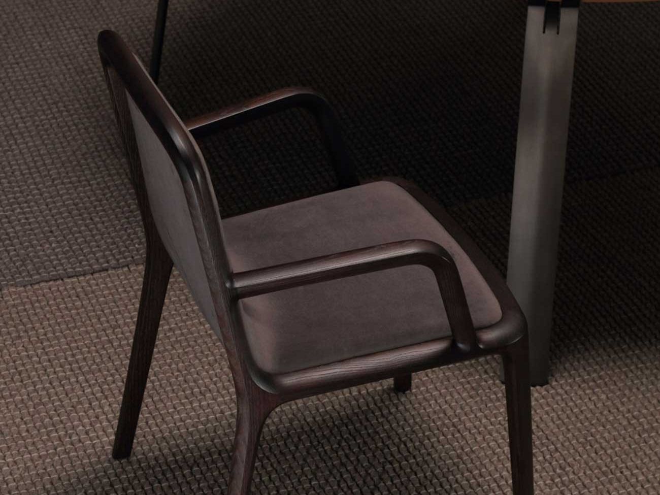 Деревянный мягкий стул для ресторана с подлокотниками CASA Mare Nostrum ARCH-00052219 - Вид №1
