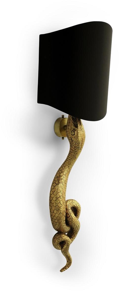 KOKET Бра с прямым и отраженным светом сусального золота Serpentine sun-id-1409131 - Вид №2