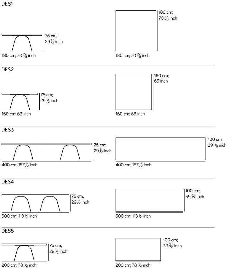 AMURA Стол с деревянной столешницей и металлическим основанием Desco Am039.des3 - Вид №2