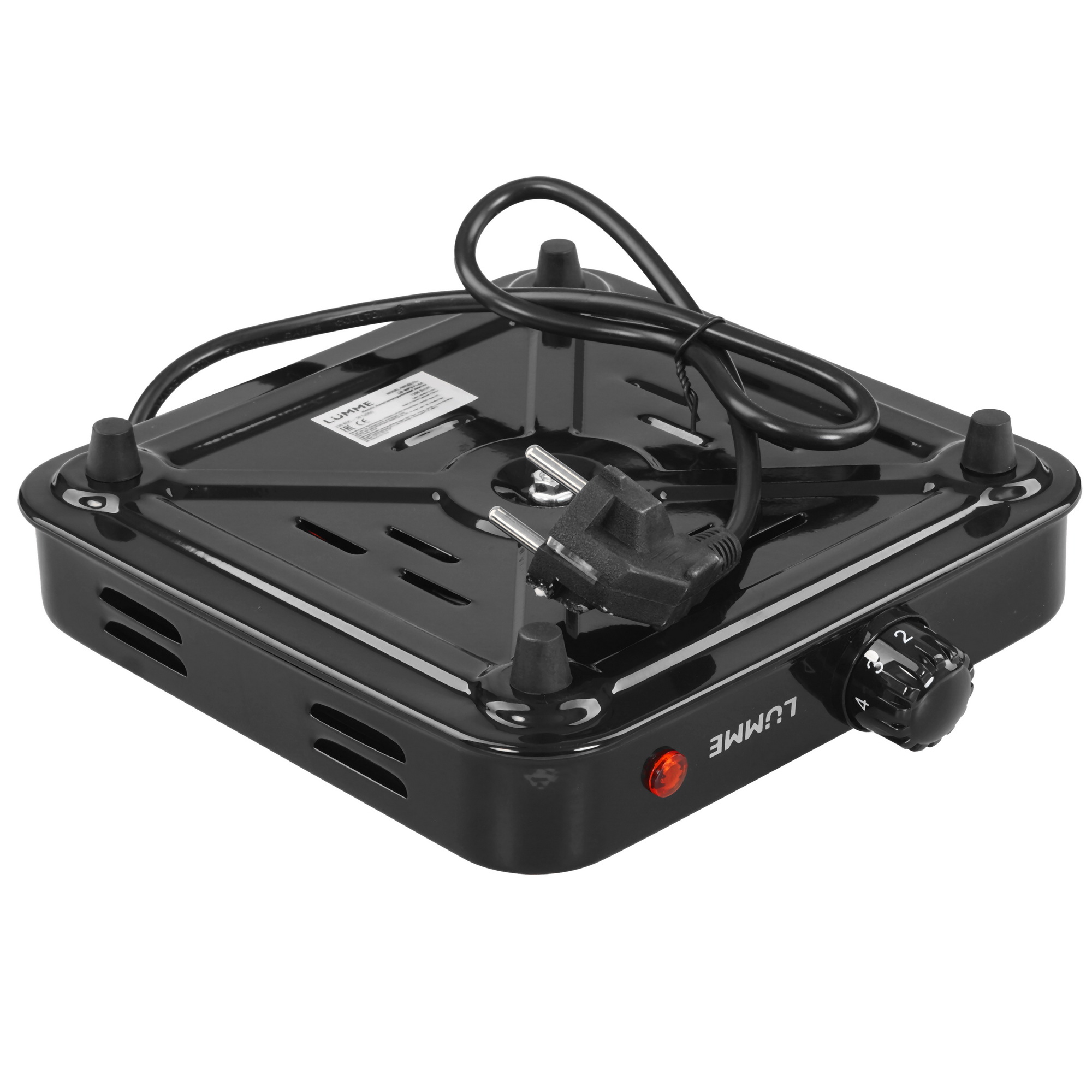 9177362 Плита компактная электрическая LUMME LU-HP3716A черный STDN-0003763 - Вид №4