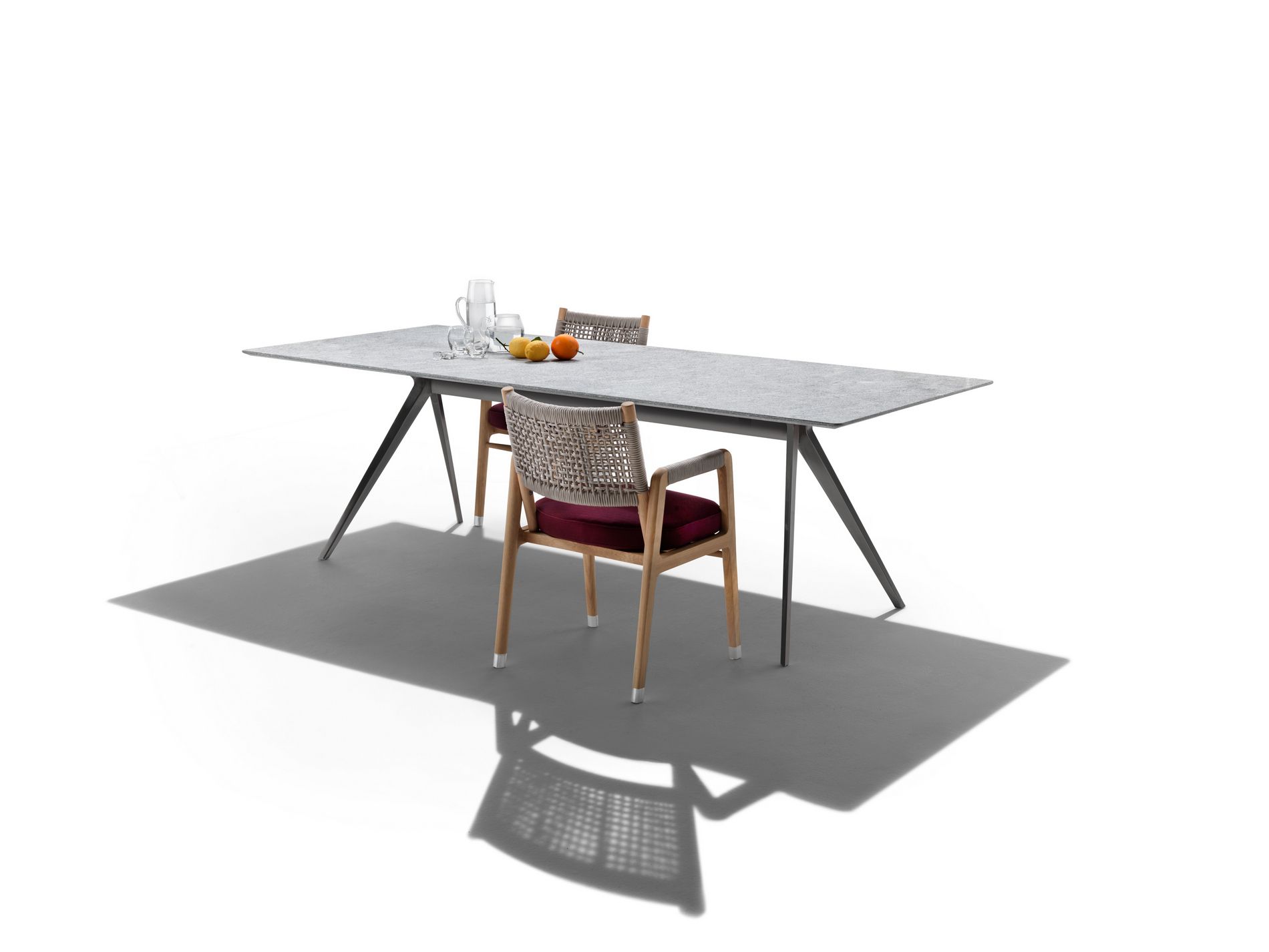 Прямоугольный каменный стол Flexform ARCH-00022552 - Вид №1