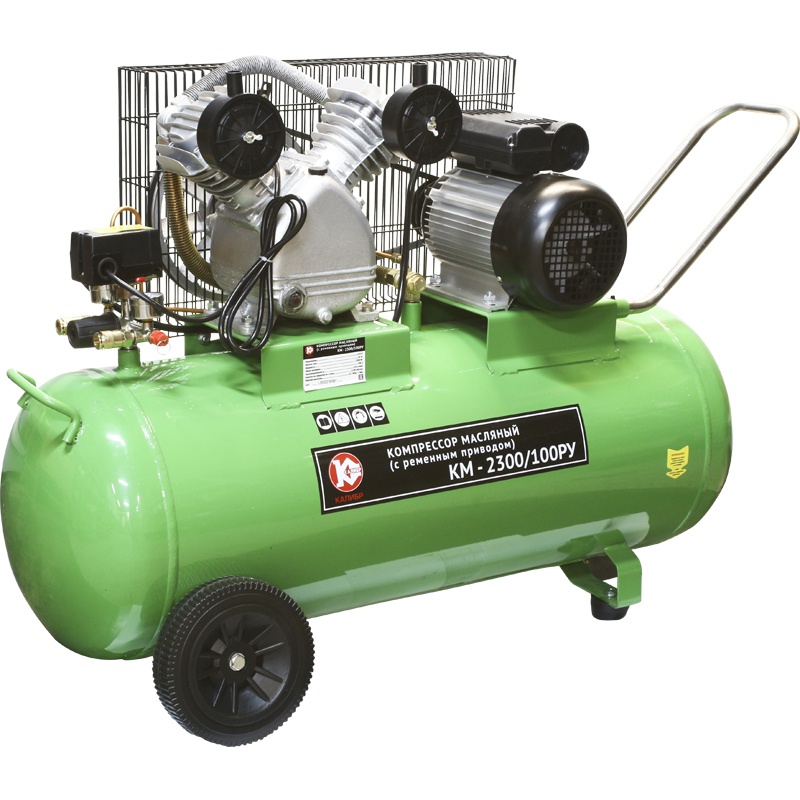 59438 Калибр Компрессор ременной КМ-2300/100РУ 