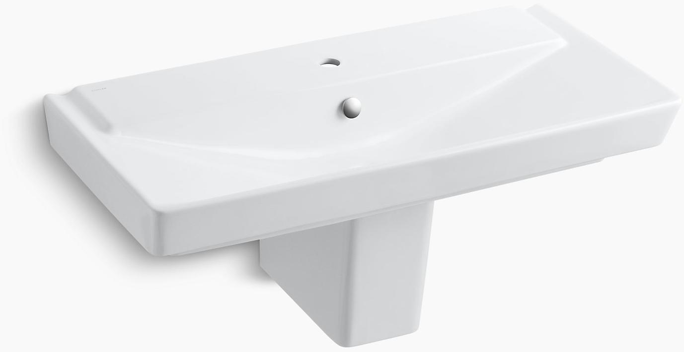 K-5148-1-47 Подвесная раковина настенная прямоугольная Kohler  - Вид №1