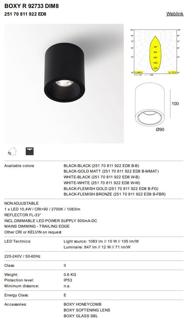 Потолочный металлический светодиодный прожектор Deltalight Boxy ARCH-00126978 - Вид №9