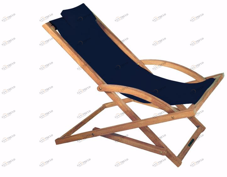 Royal Botania Раскладной тканевый шезлонг с подлокотниками Beacher sun-id-1427468