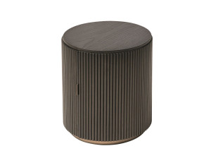 Деревянная круглая тумбочка