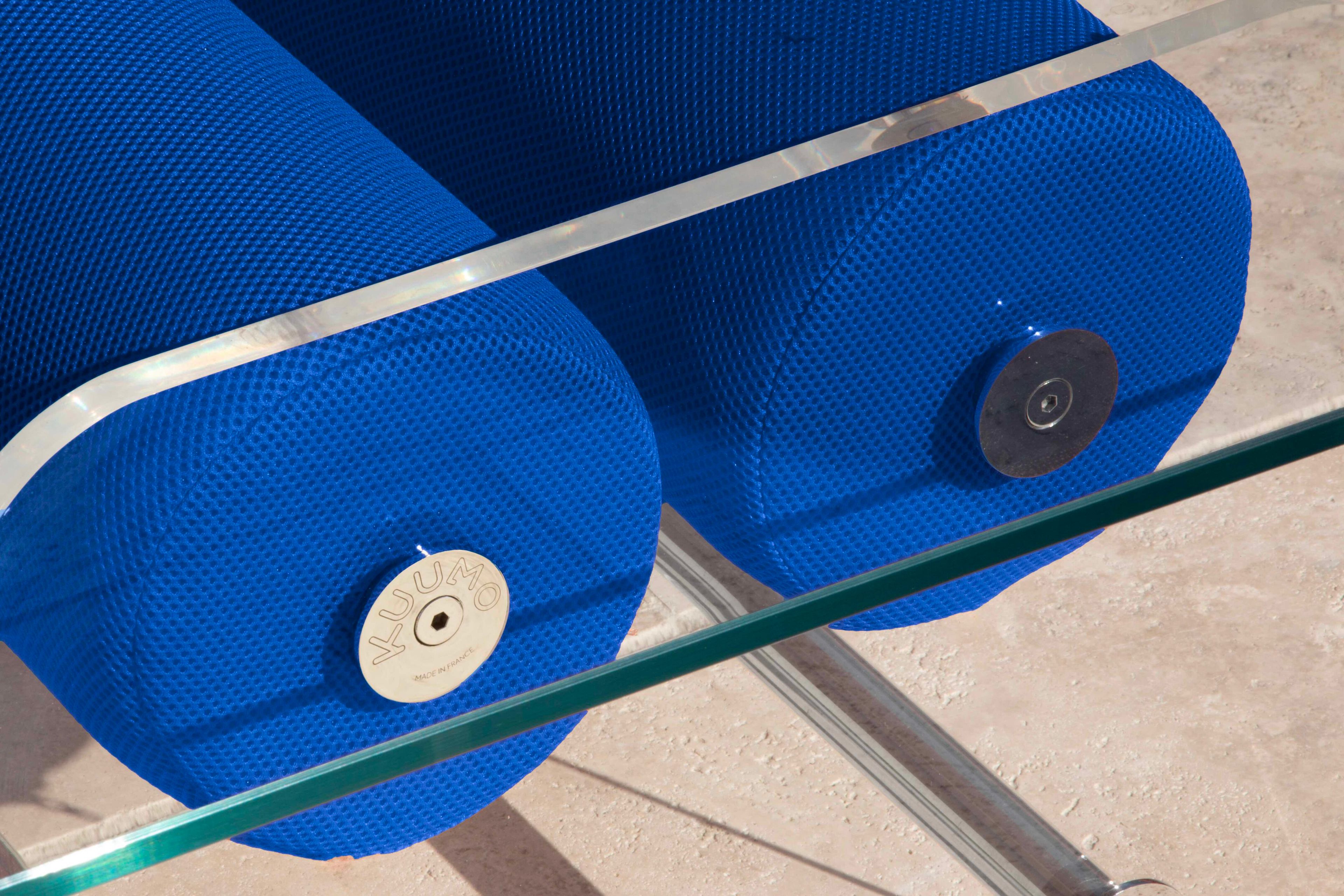 Квадратный стол из ПММА и стекла KUUMO COFFEE TABLE XL MW BLUE ARCH-00034385 - Вид №2