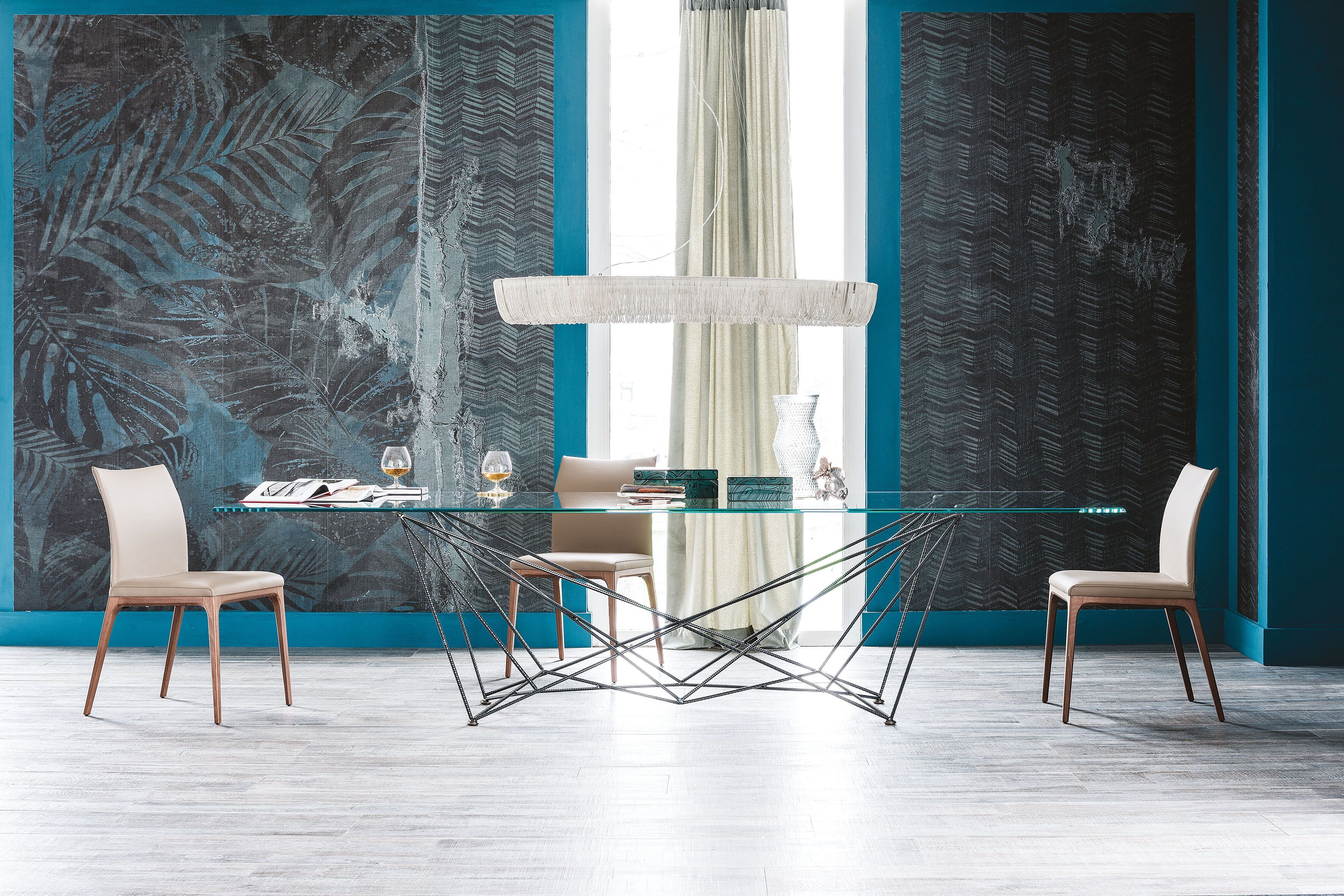 Прямоугольный стол из стали и хрусталя Cattelan italia GORDON ARCH-00117498 - Вид №7