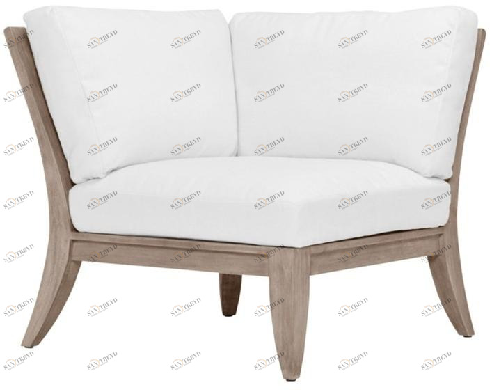 JANUS et Cie Угловой модуль из тика для модульного дивана Relais sun-id-1504049