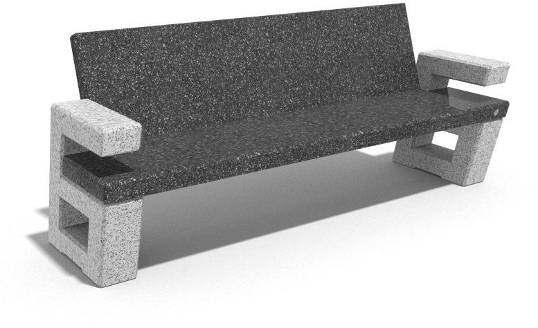 ENCHO ENCHEV - ETE Бетонная скамья со спинкой sun-id-1475723 - Вид №5