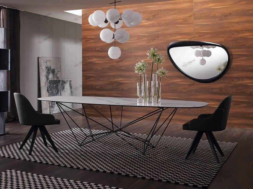 Ozzio Italia Овальный керамический стол  T237 