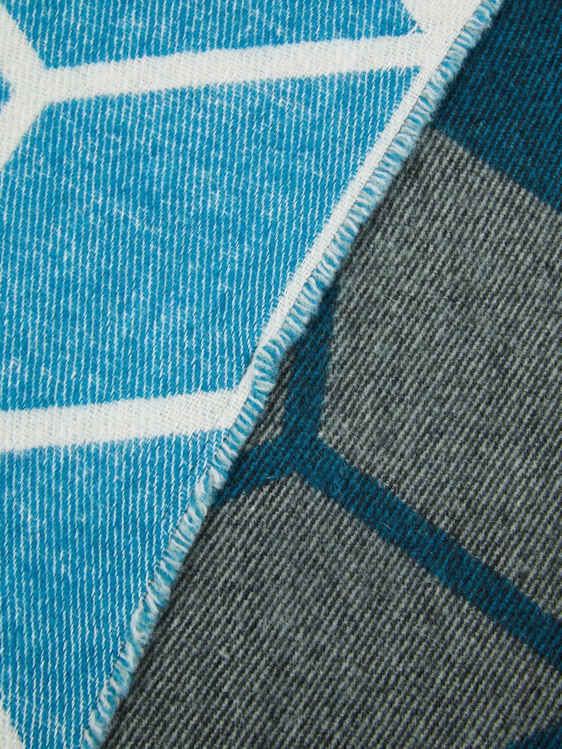 Плед с графическим рисунком из переработанной шерсти Lanerossi Green Label ARCH-00070834 - Вид №5