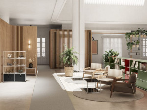 Стальная модульная офисная Книжная полка