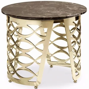 Cantori Круглый мраморный журнальный столик для гостиной Isidoro