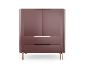 Деревянный шкаф с распашными дверцами