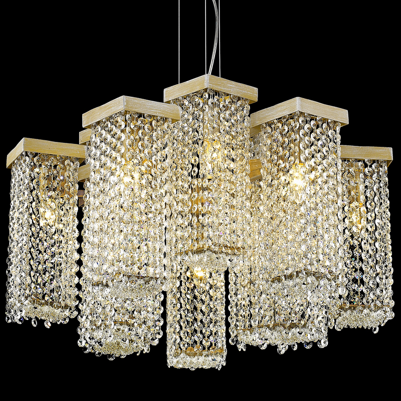 Подвесной светильник P68065-12 gold от Delight Collection DELIGHT COLLECTION ДИЗАЙНЕРСКИЕ 243868 Прозрачный;золото  - Вид №2