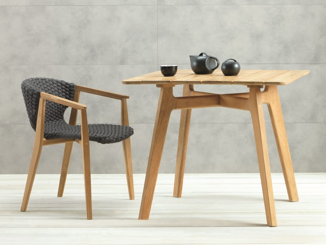 Синтетическая ткань сад стул с подлокотниками Ethimo Knit ARCH-00090954 - Вид №5