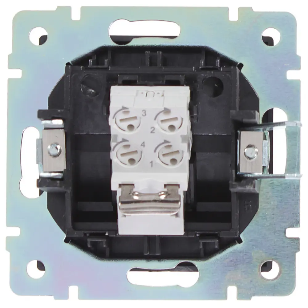 Телефонная розетка WERKEL RJ-11 для скрытого монтажа 17783988 Встраиваемые механизмы STLM-0008629 - Вид №3