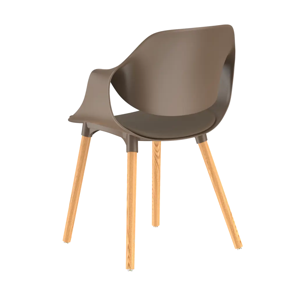 Кухонный стул STEPP Il Tornese с деревянными ножками 89440280 STLM-1581089 - Вид №1