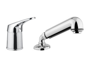 Однорычажный парикмахерский миксер со съемным ручным душем