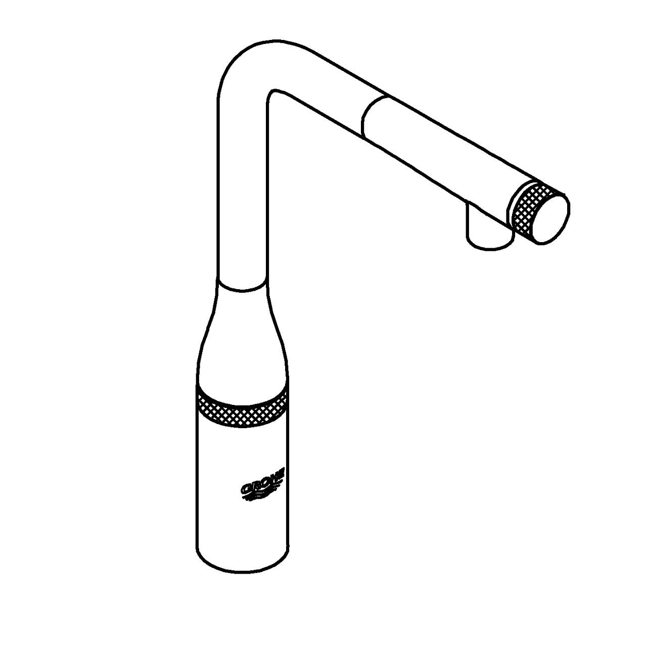 31615EN0 Смеситель для кухни Grohe Essence никель матовый - Вид №2