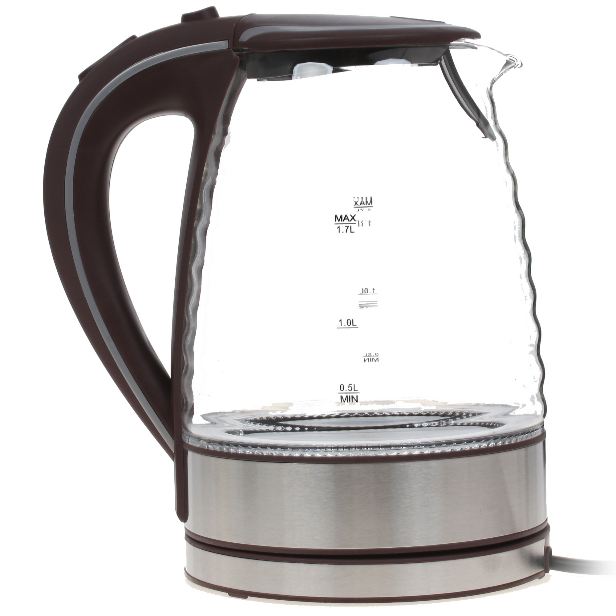 1234295 Электрочайник DEXP KG-1700 Wave коричневый STDN-0091645 - Вид №2