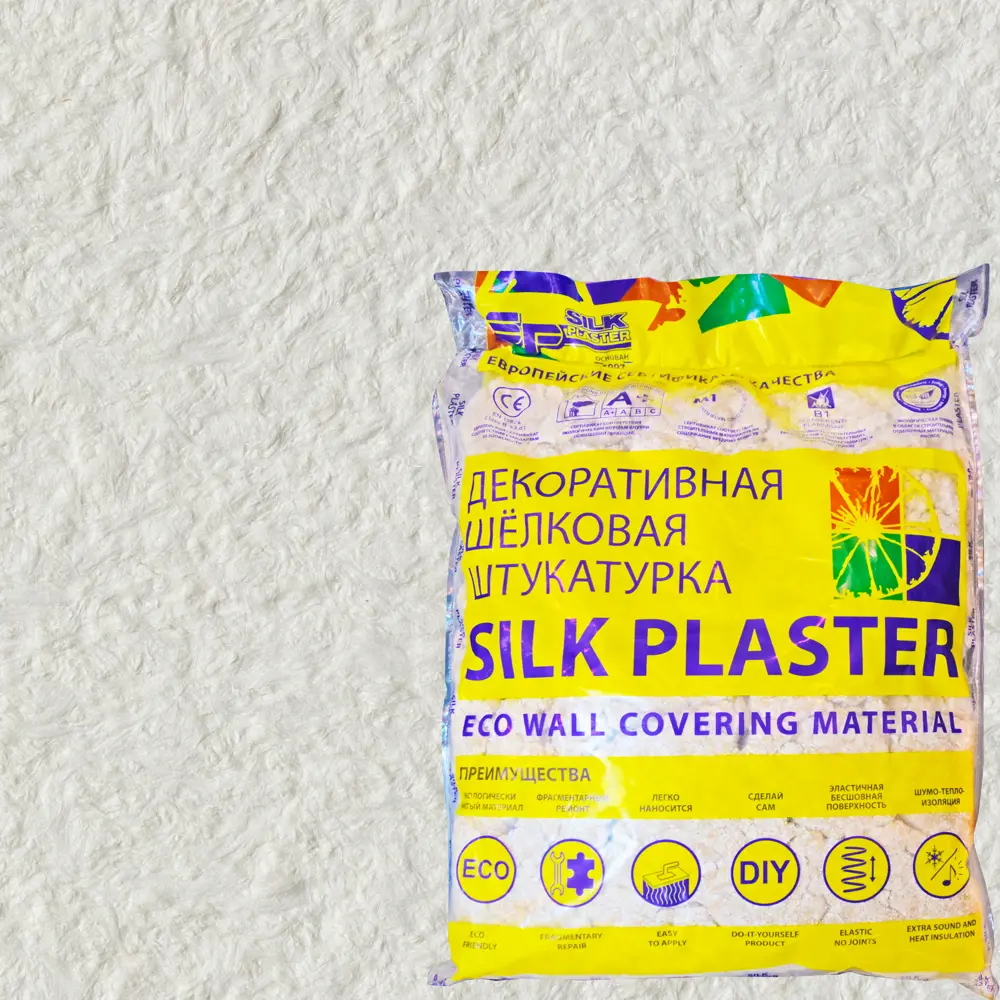 Жидкие обои Silk Plaster Стандарт 011 0.9 кг цвет белый STLM-2162228