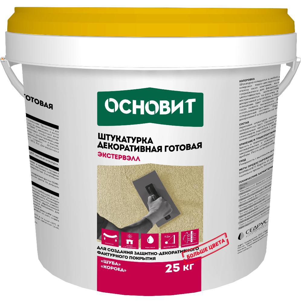 90307884 Штукатурка декоративная 77542 25 кг цвет белый STLM-0177330 ОСНОВИТ