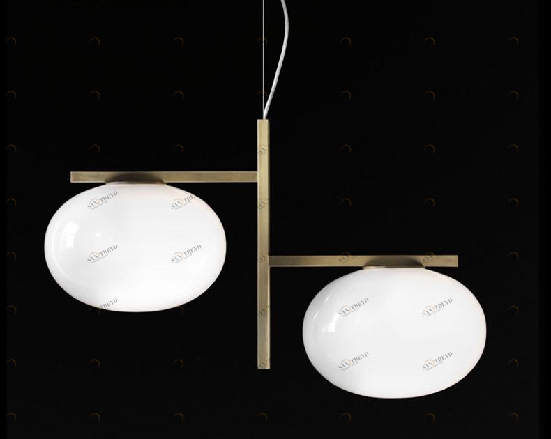 Oluce Подвесной светильник из опалового стекла Alba sun-id-1514290