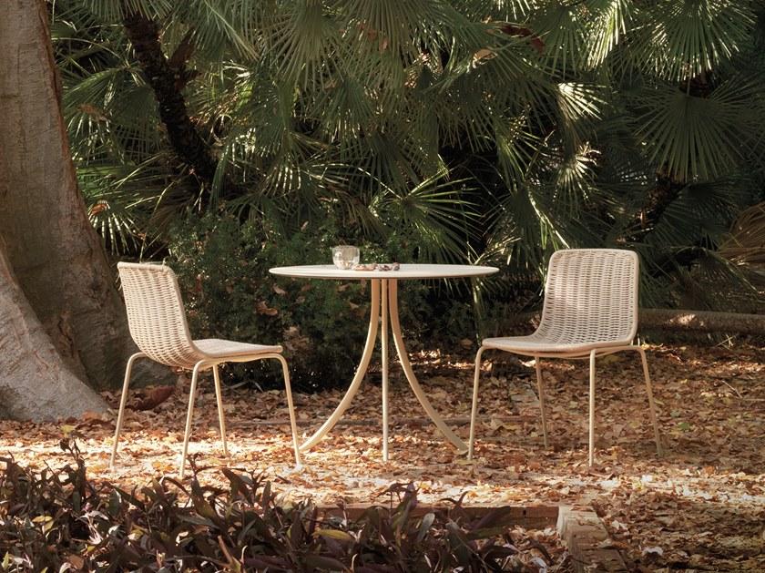 EXPORMIM Круглый садовый стол из нержавеющей стали Bistro C903 r 80 Bistrò - Вид №1