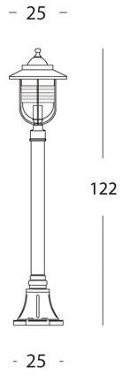 SOVIL Алюминиевый садовый фонарь в современном стиле Porto sun-id-1461519 - Вид №8
