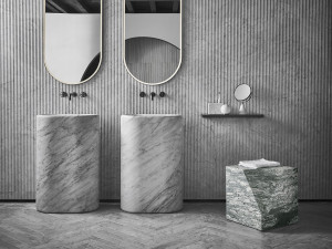 Отдельно стоящая мраморная раковина