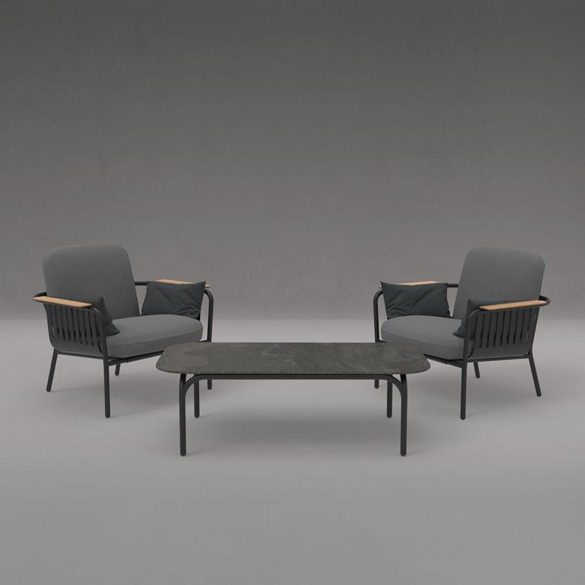 GANDIABLASCO Прямоугольный садовый журнальный столик из dekton® Capa sun-id-1452843 - Вид №5