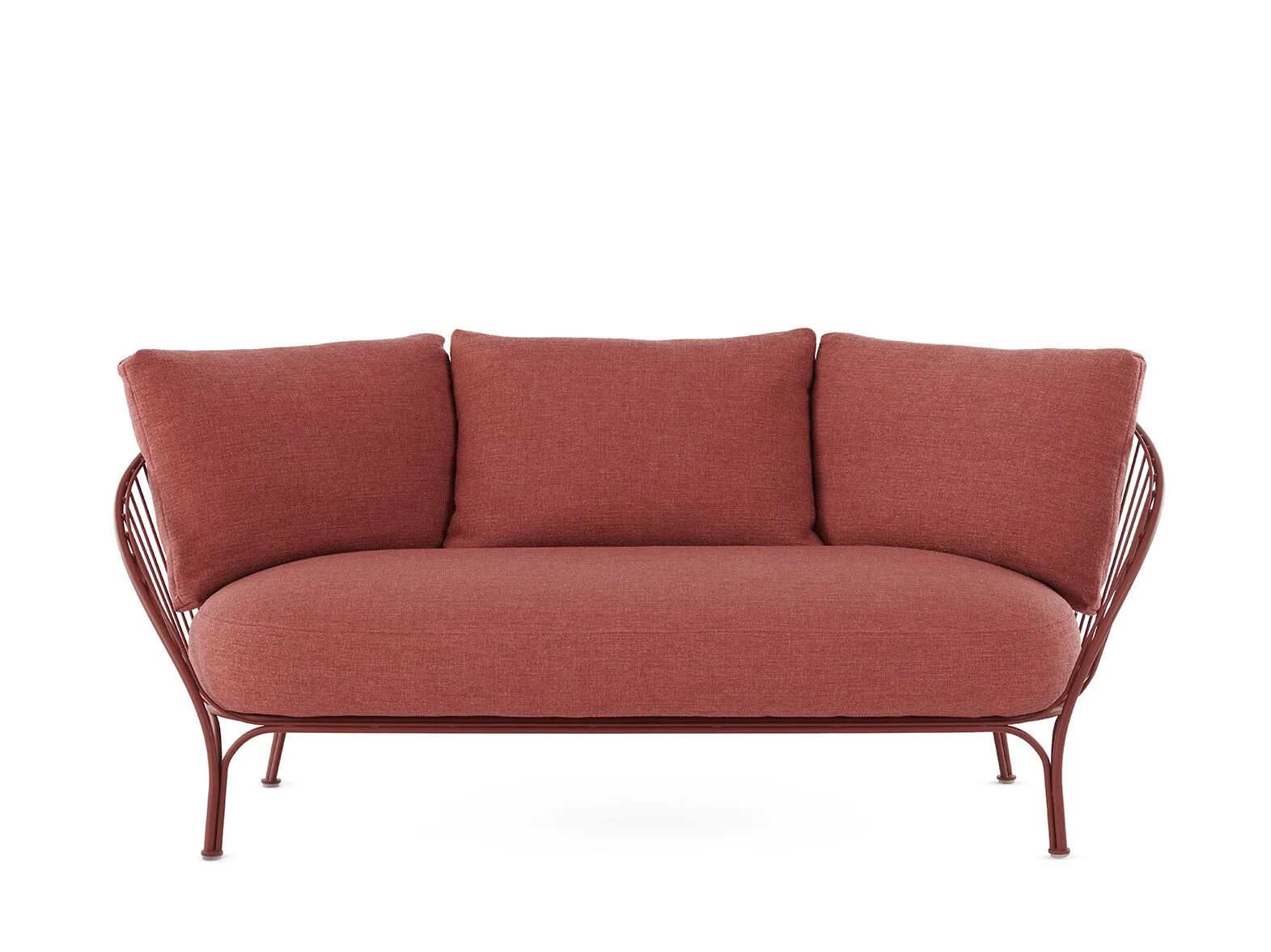 2-местный оцинкованный стальной и тканый садовый диван Kartell Hiray ARCH-00025544 - Вид №19