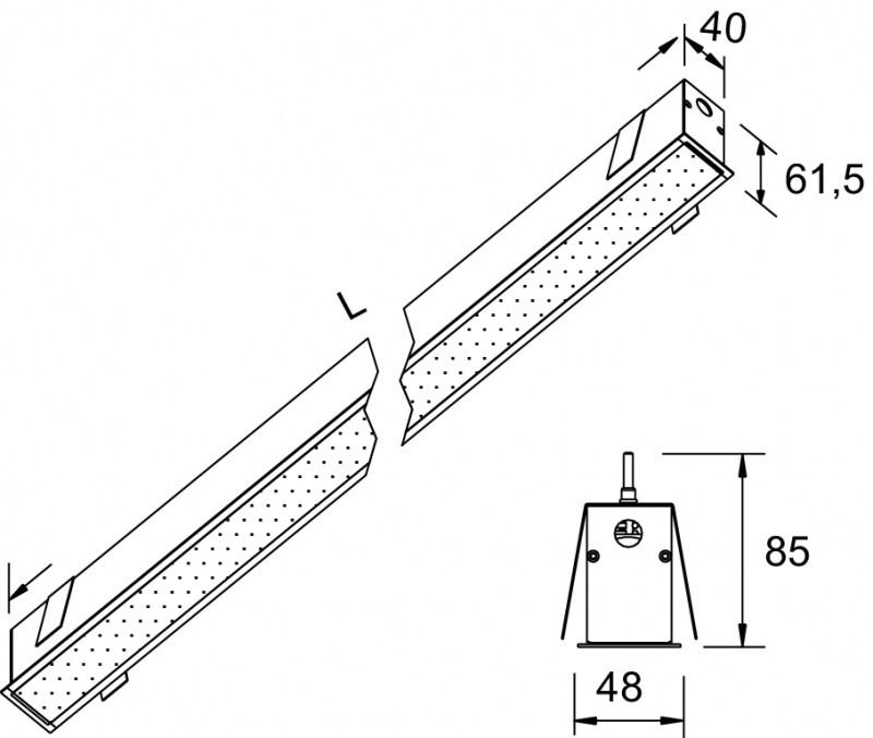 Lucifero's Встраиваемый потолочный светильник из экструдированного алюминия File sun-id-1372260 - Вид №9