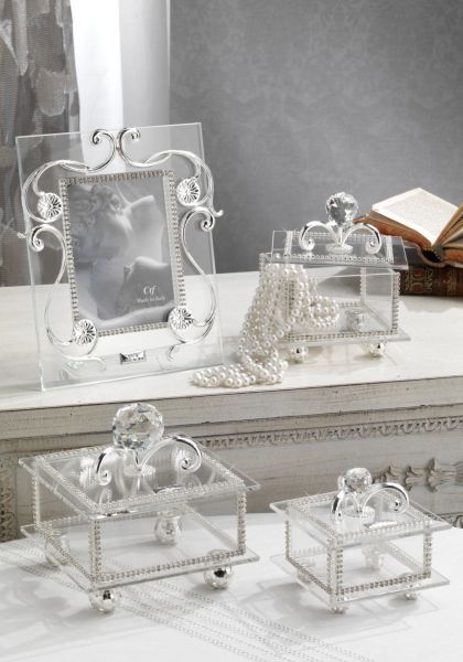 30134 CTF, шкатулка маленькая, 10х10х9 см, цвет серебро Santreyd 