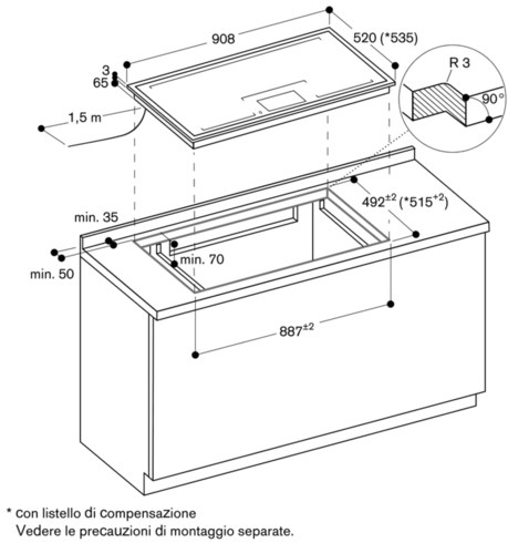 Gaggenau Встраиваемая индукционная стеклокерамическая плита Serie 400 sun-id-1481798 - Вид №9