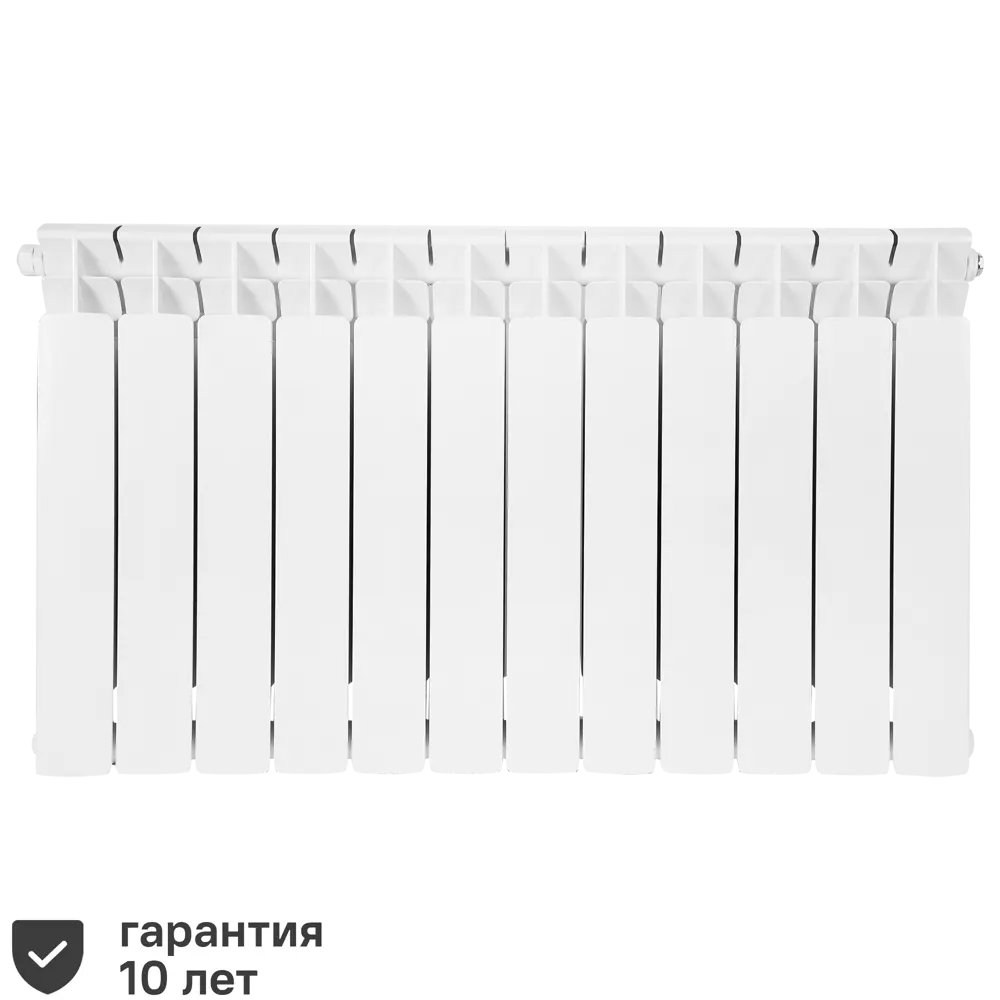 Радиатор секционный Rifar Base RB50012НПЛ 500/100 12 секций нижнее левое подключение биметалл белый 82116793 STLM-2040982 В500