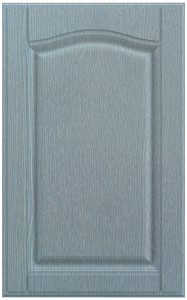 Фасады для кухни Кантри Фрезеровка «Оксфорд» Прованс голубой патина №522