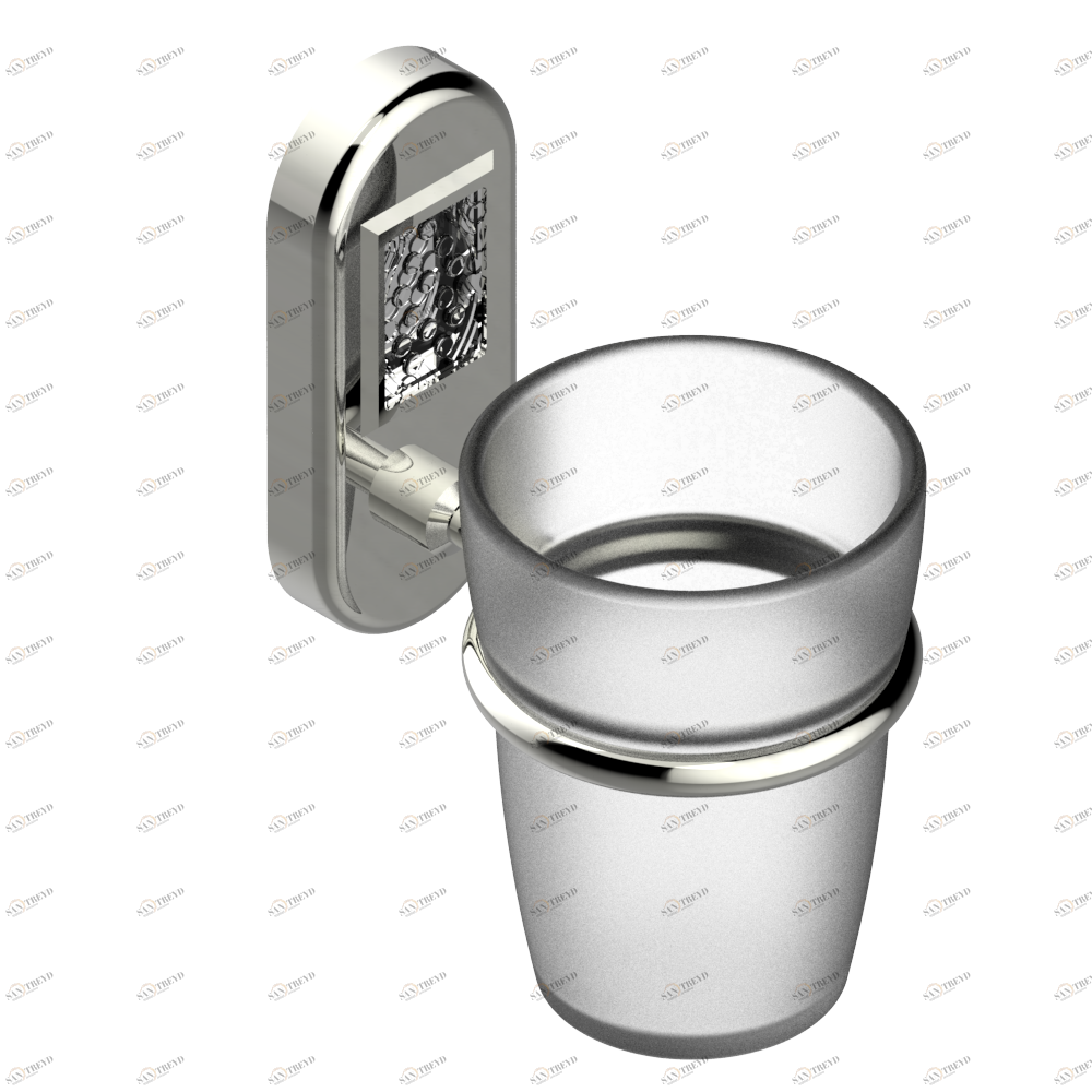 A2C-536 Стакан настенный для зубных щёток Thg-paris Oceania Матовый никель A2C-536 CAT.C