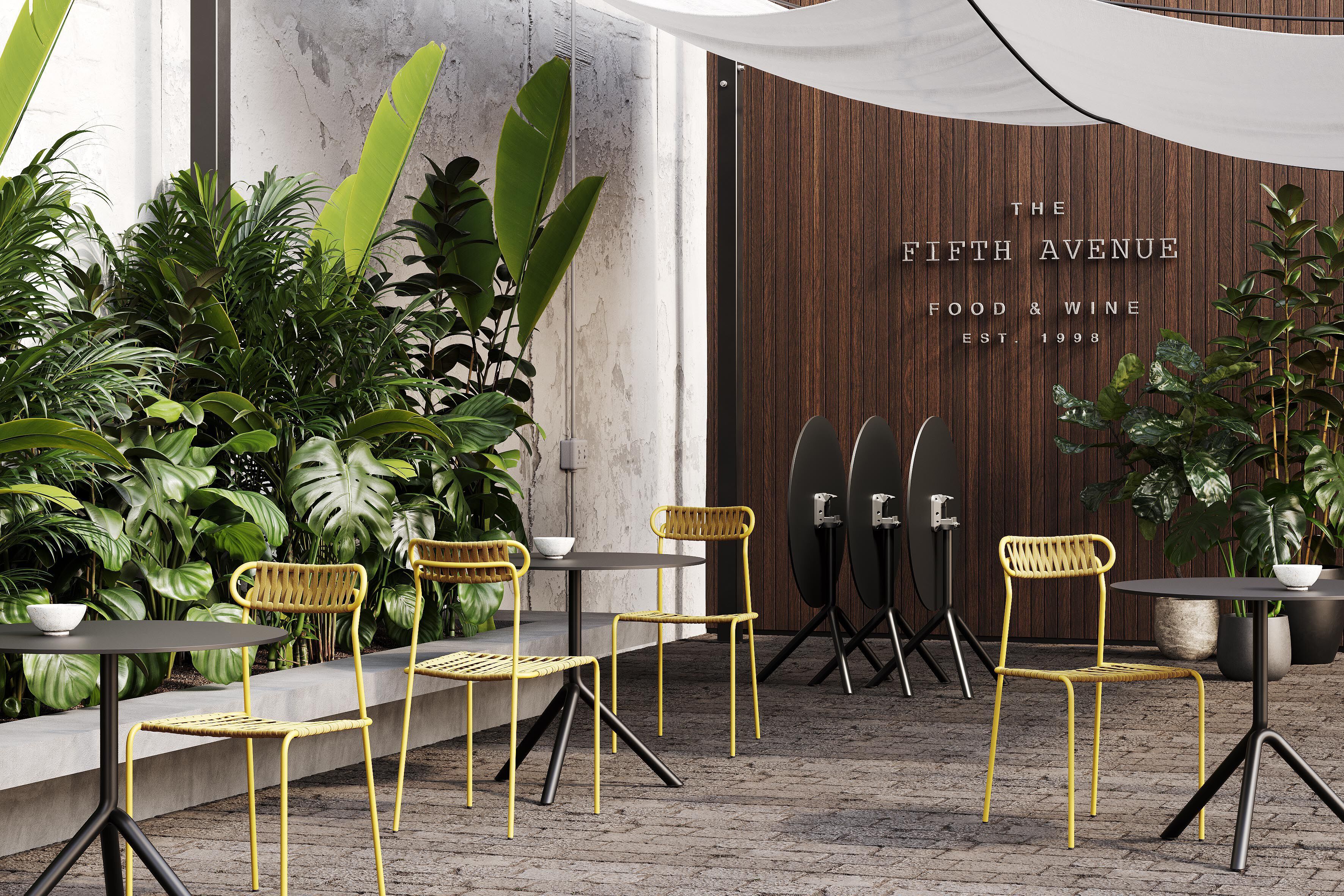 Круглый стол из стали и дерева Infiniti Jit ARCH-00093991 - Вид №1